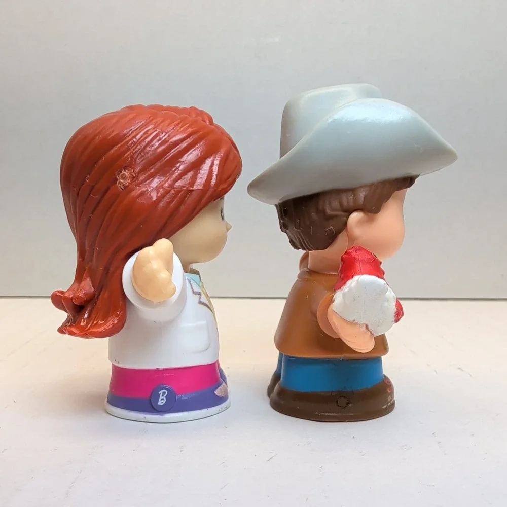 Fisher-Price Little People Figure Lot of 5 Pilot Traveler Doctor Farmer Rabbit